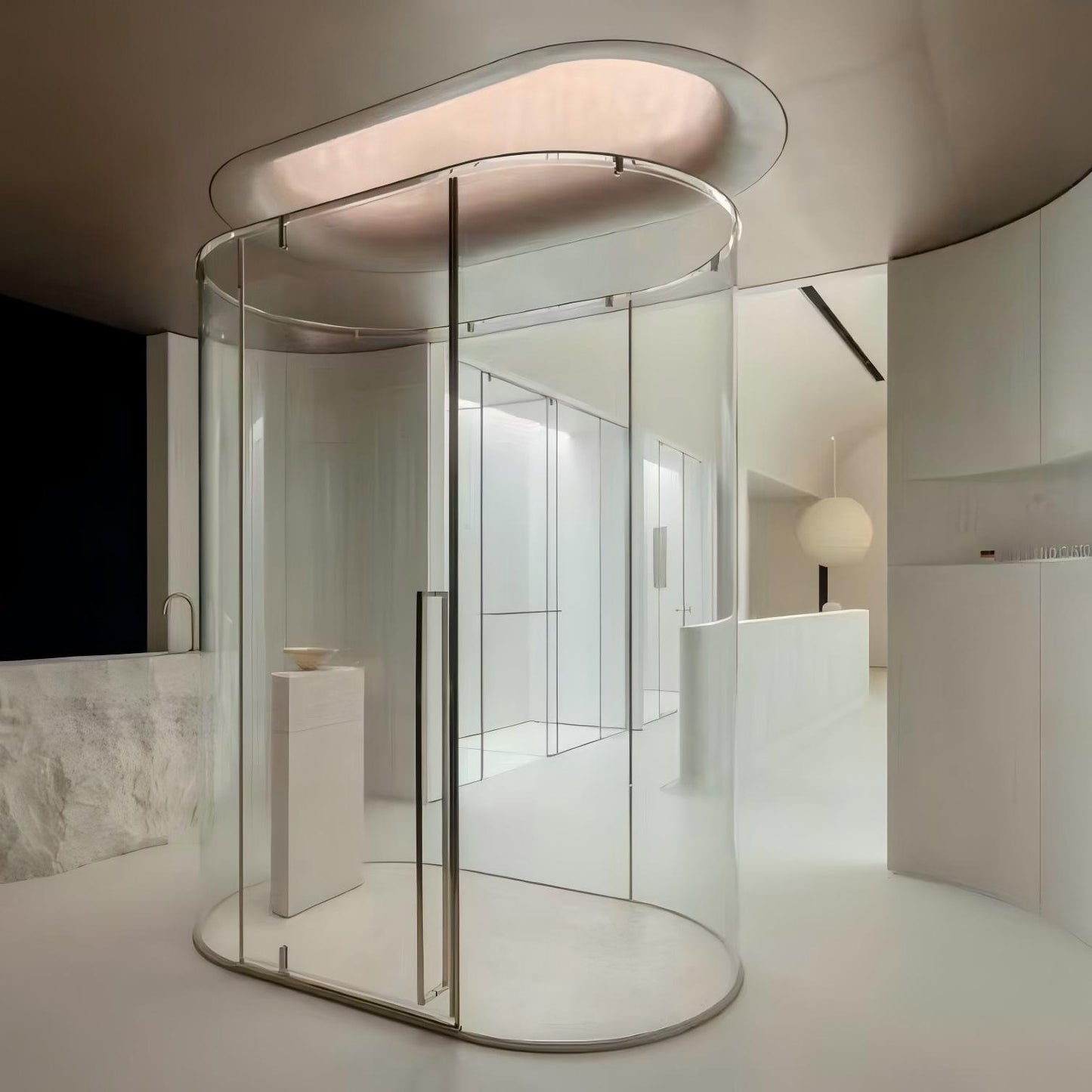Reinforced Profile For Tempered Glass Shower Channel