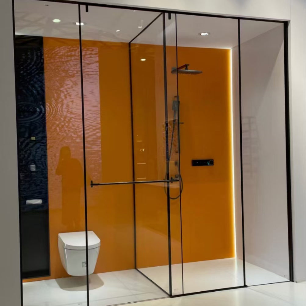 Matte Black Shower Aluminum Frame