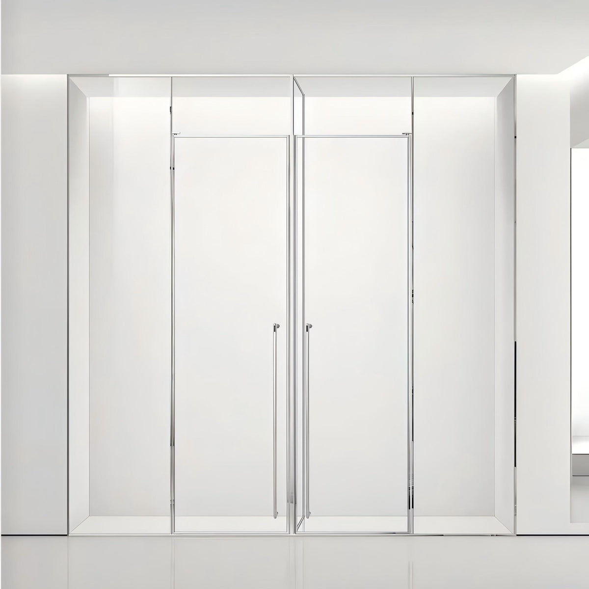 Minimalist Frameless Shower System Glass Clamp