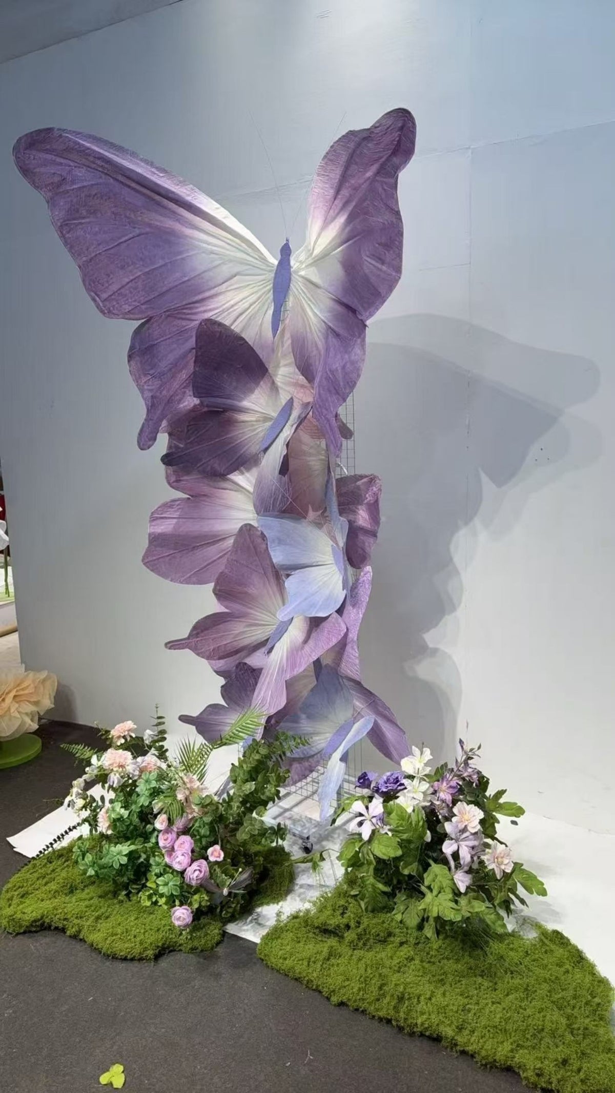 Gradient Purple Butterfly Wedding Backdrop