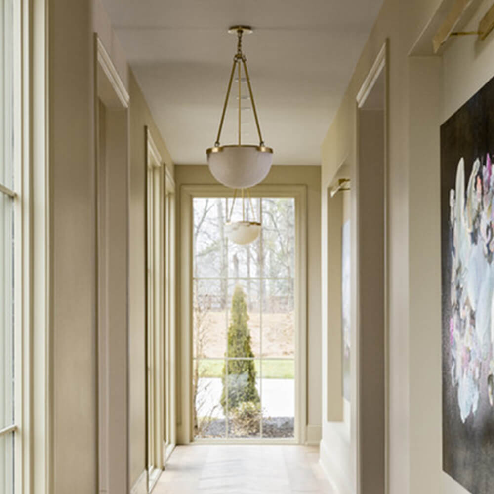 Small Alabaster Chandelier for Living Room