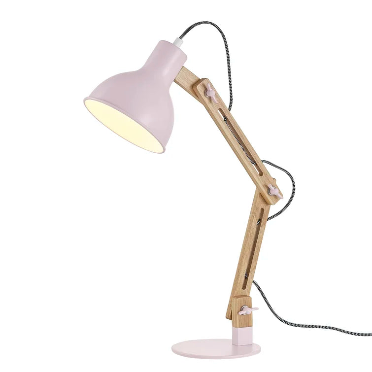 Nordic Wooden Square Bedside Lamp