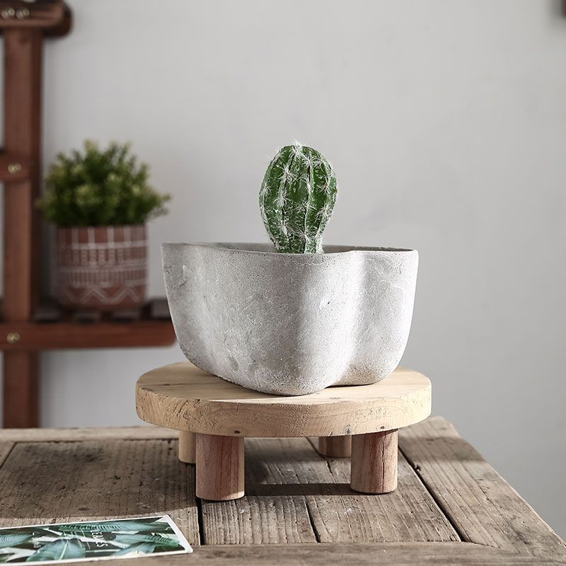 Creative Heart-shaped Cement Planter