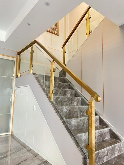 Customizable Safe Indoor Iron Stair Handrail