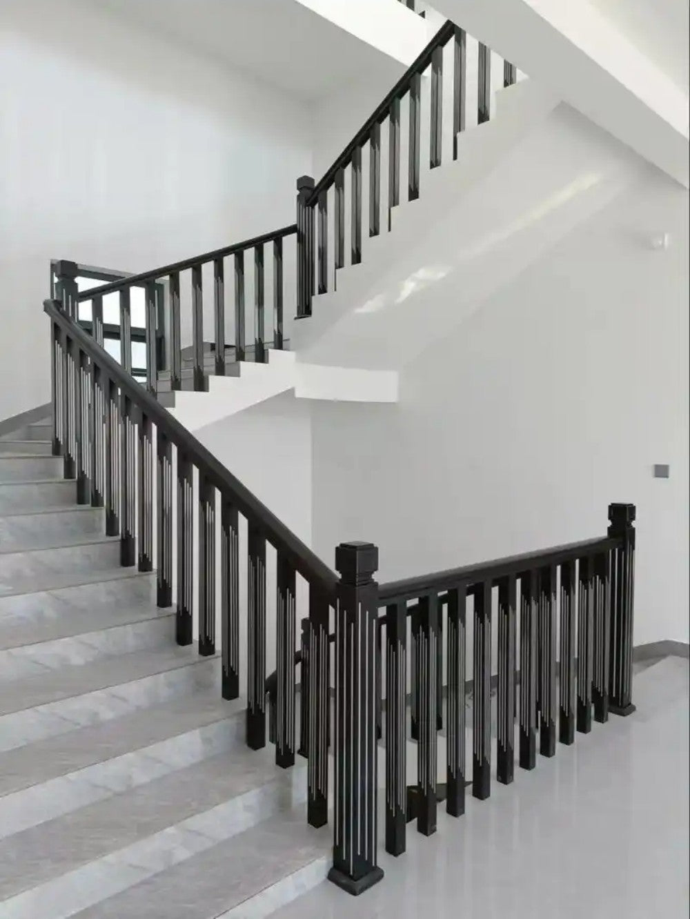 Customizable Safe Indoor Iron Stair Handrail