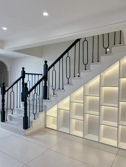 Decorative Anti-Rust Sturdy Iron Stair Handrail