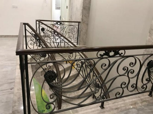 Vintage Artistic Balcony Wrought Iron Guardrail