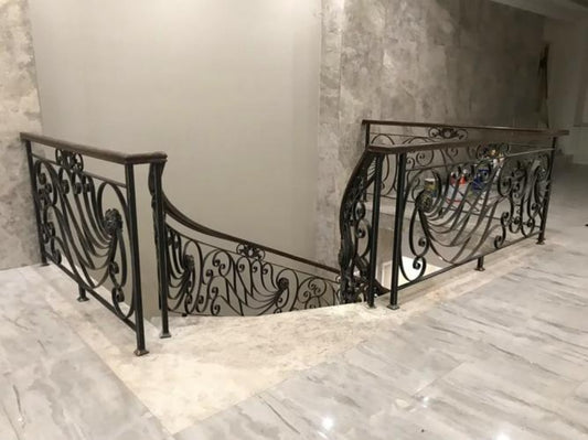 Vintage Artistic Balcony Wrought Iron Guardrail