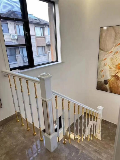 Compact Space-Saving Indoor Iron Stair Handrail