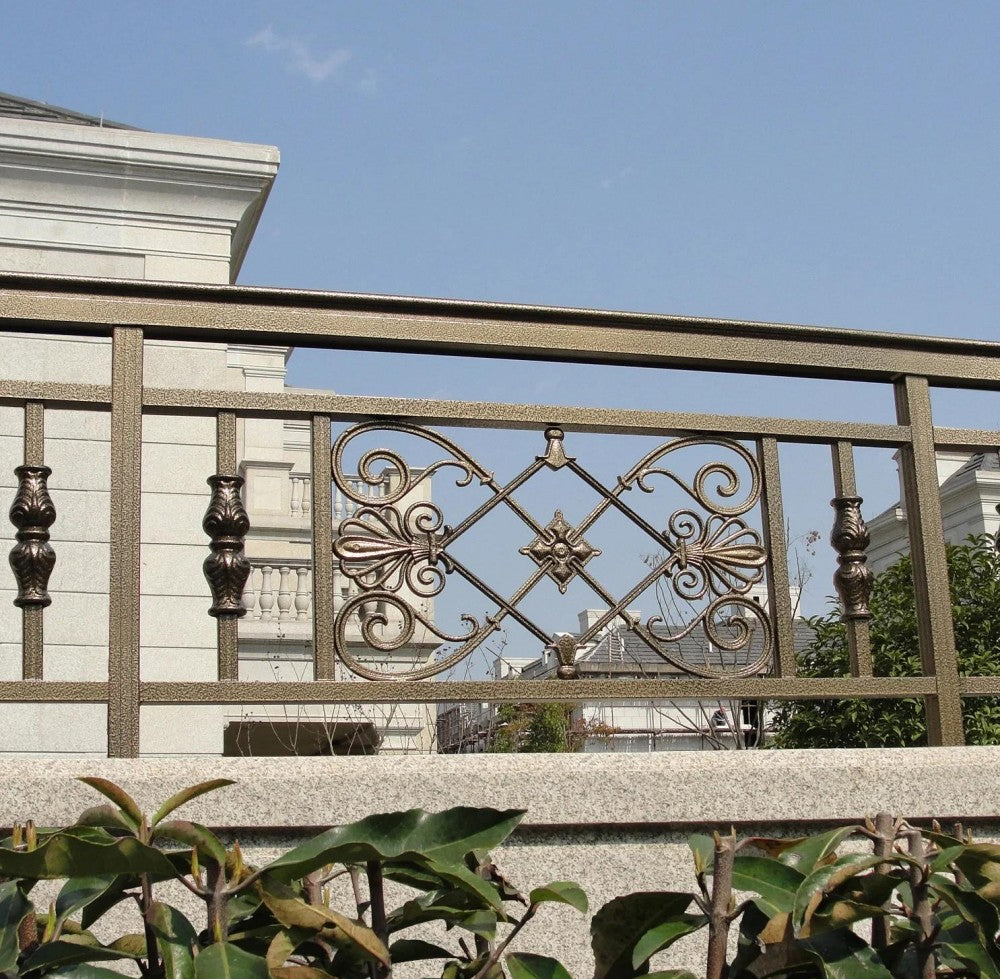 Vintage Style Weatherproof Iron Balcony Railing