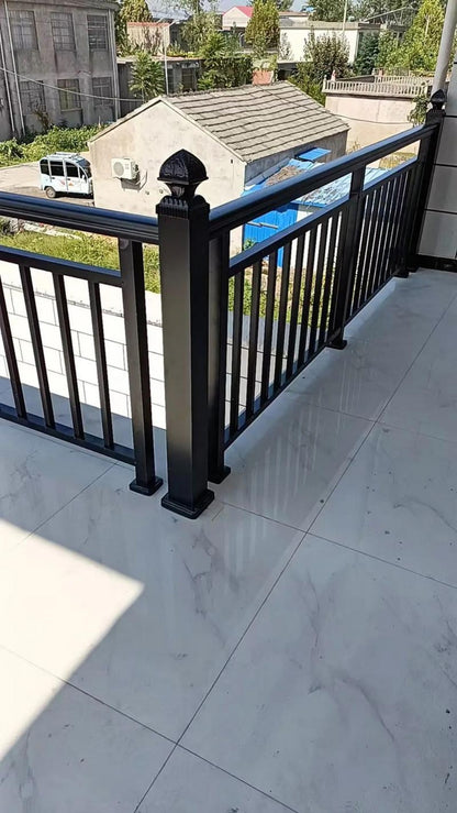 Vintage Style Weatherproof Iron Balcony Railing