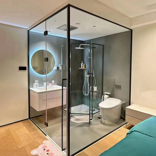 Corner Shower Profile Space Optimized