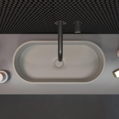 Oval Shaped Bathroom Cement Basin