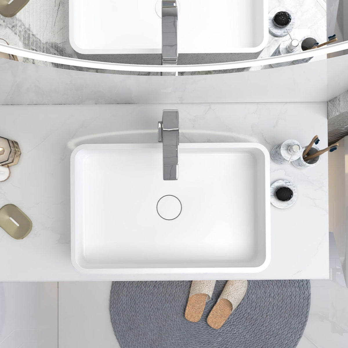 Spot Cement Countertop Washbasin