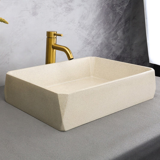 Minimally Designed Cement Countertop Basin