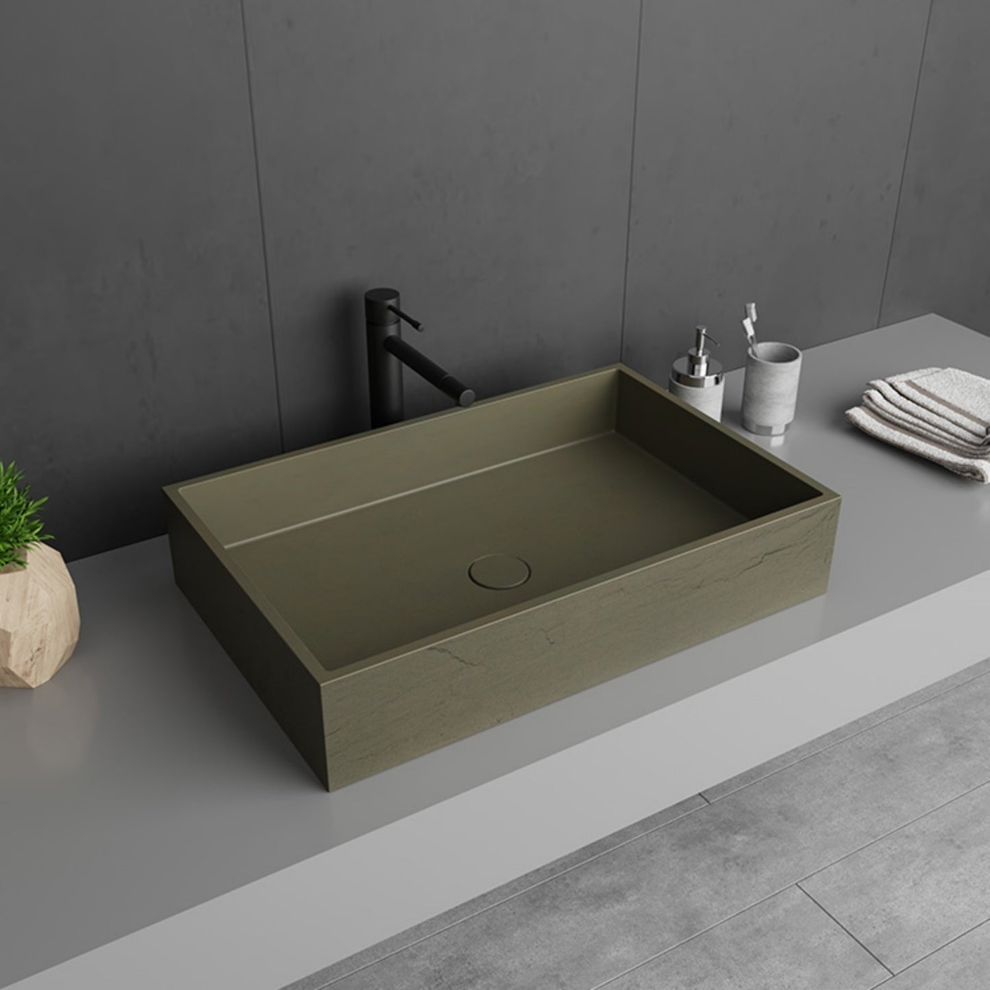 CS-011 Blanka Terrazzo Betono Lavujo