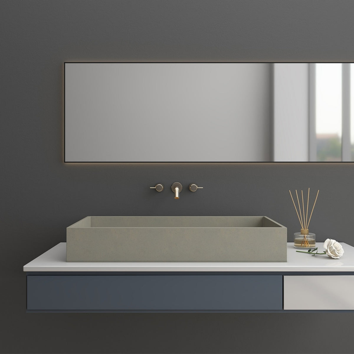 Classic Bathroom Cement Basin