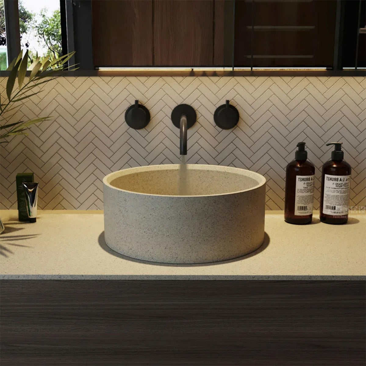 CS-011 Blanka Terrazzo Betono Lavujo