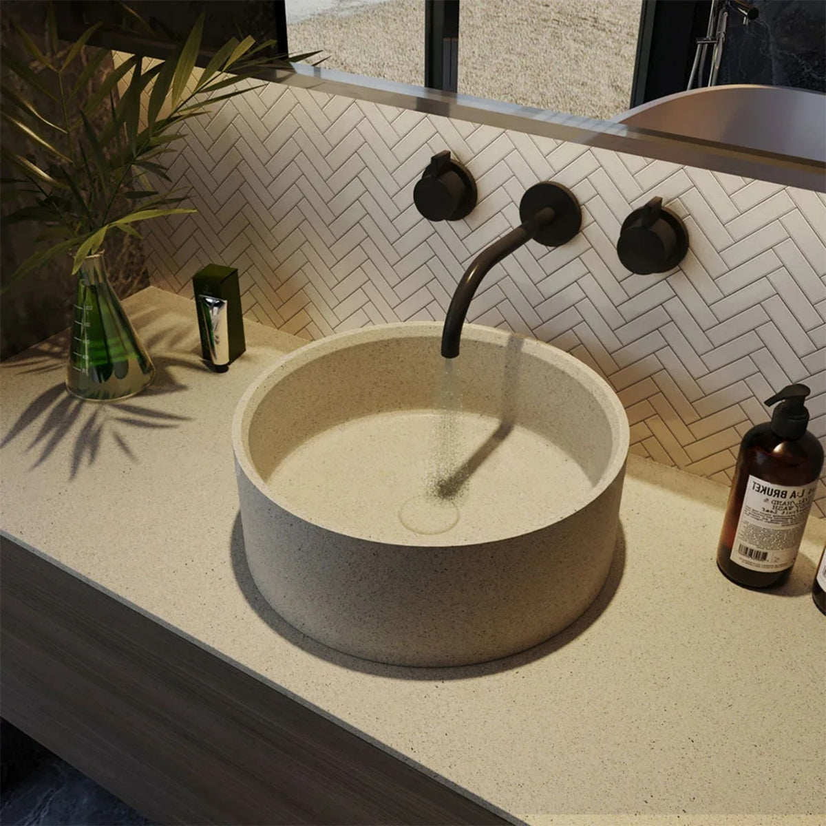 CS-011 Blanka Terrazzo Betono Lavujo