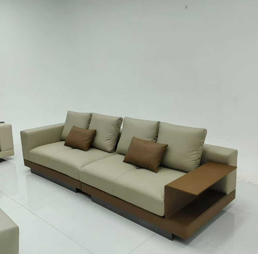 4-Seater Sofa with Built-in Side Table