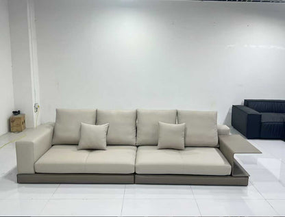 4-Seater Sofa with Built-in Side Table