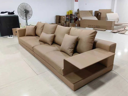 4-Seater Sofa with Built-in Side Table