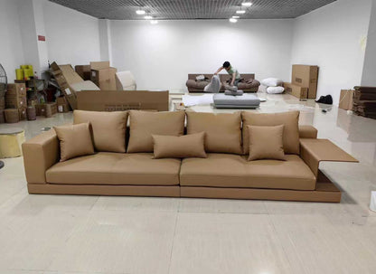 4-Seater Sofa with Built-in Side Table