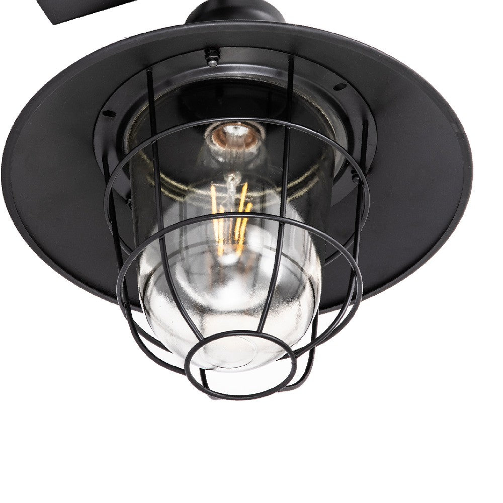 Modern Black Stainless Steel Outdoor Wall Lantern, Customizablele
