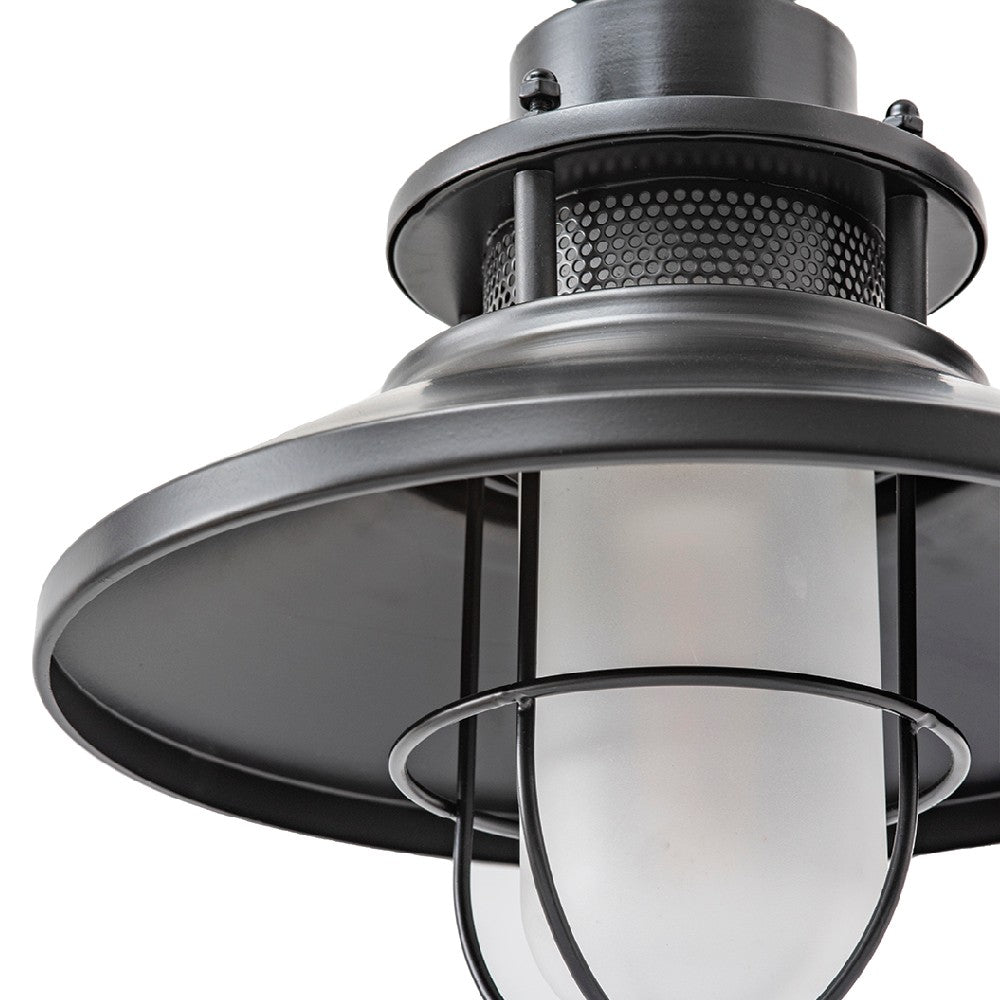 Rustic Black Iron Outdoor Wall Sconce, Customization Available