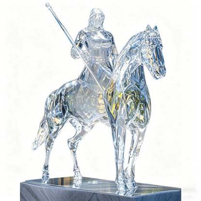 Transparent Equestrian Sculpture