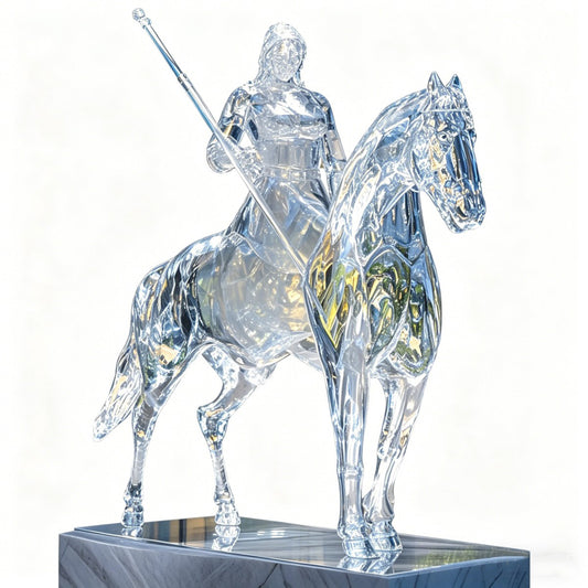 Transparent Equestrian Sculpture