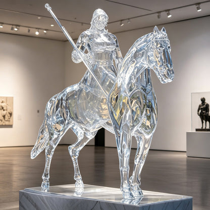 Transparent Equestrian Sculpture