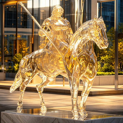Transparent Equestrian Sculpture