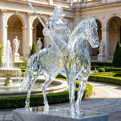 Transparent Equestrian Sculpture