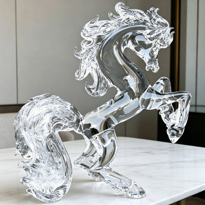 Crystal Horse Sculpture Home Decor Ornament