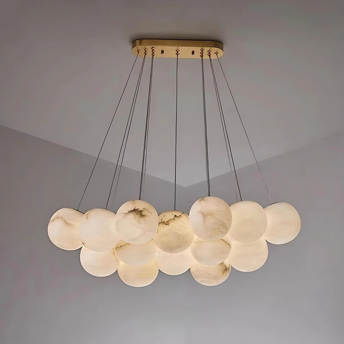 Brass and Marble Home Decor Pendant Light