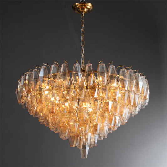 Living Room Luxury Smoke Glass Chandelier