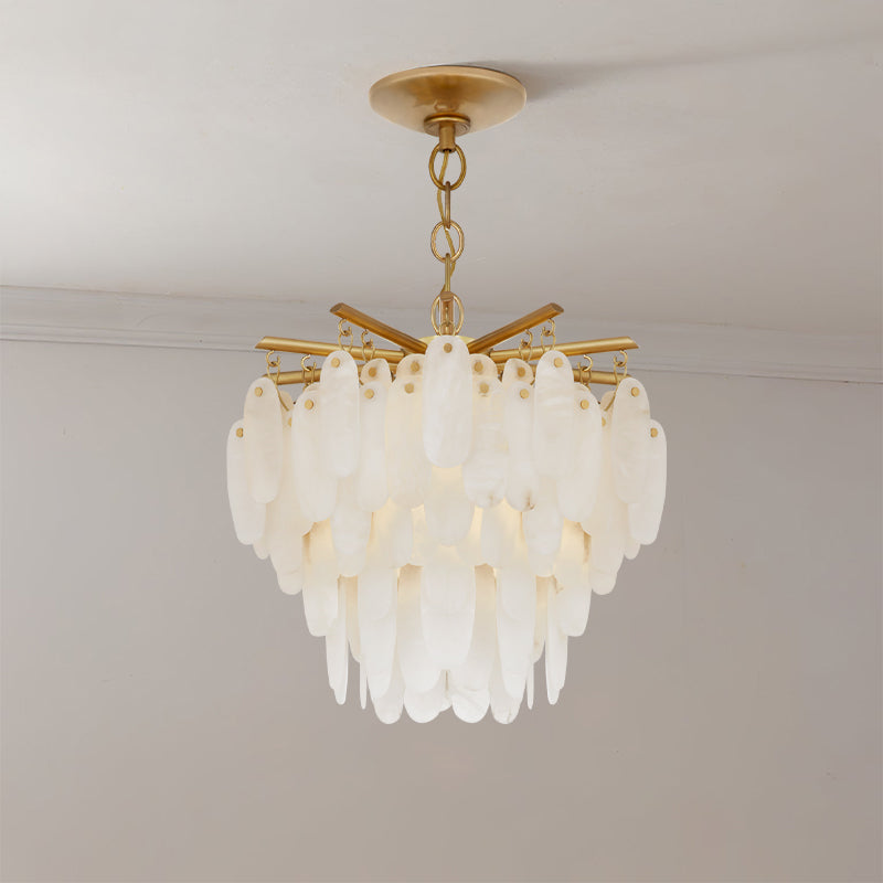 Natural Alabaster Chandelier for Dining Room