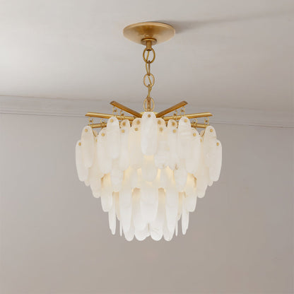 Natural Alabaster Chandelier for Dining Room