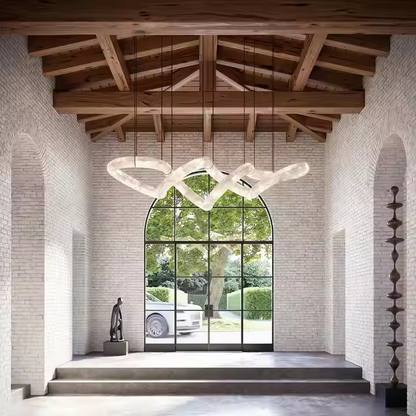 Classic Alabaster Chandelier for Entryway