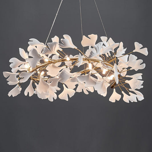 Leaves Decor Ceramic Branch Chandelier