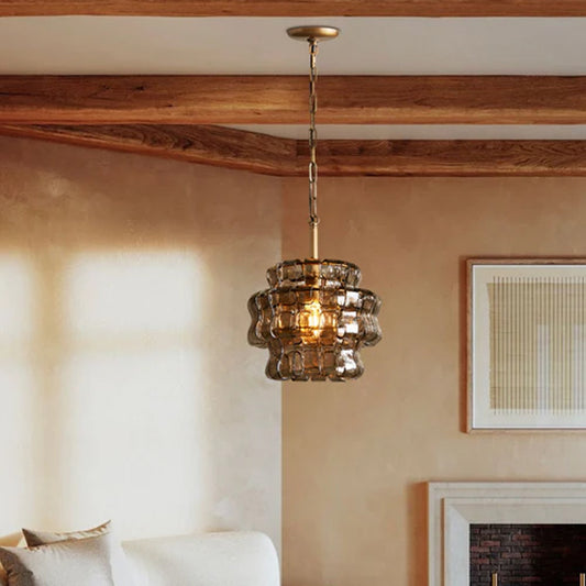 Kitchen Island Curved Glass Pendant Light