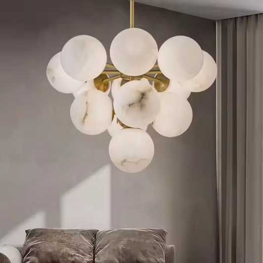 Alabaster Ball Chandelier
