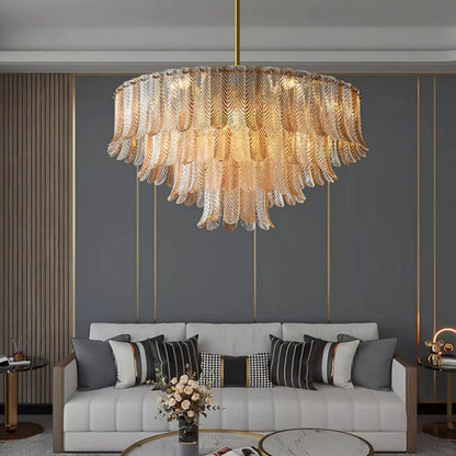 French Brass Luxury Crystal Chandelier