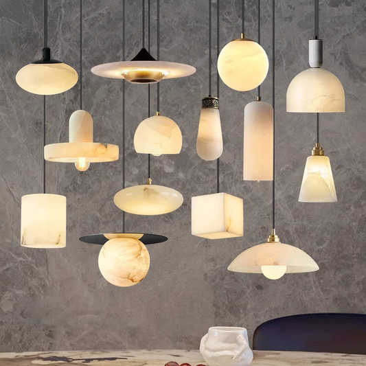 Modern Alabaster Chandelier