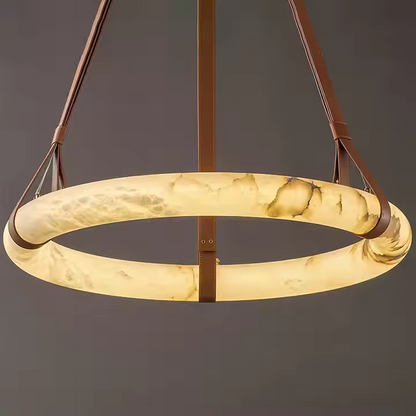 Spanish Alabaster Chandelier Ceiling Light