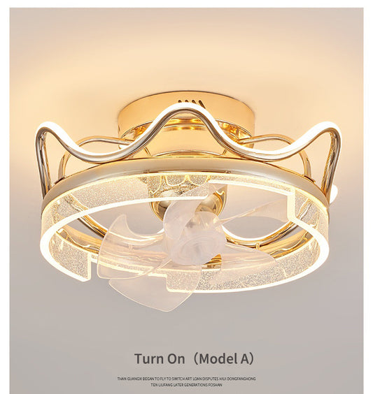 Modern Sleek Fan Light