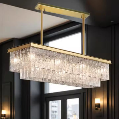 Modern Luxury Post Crystal Chandelier