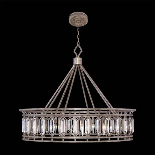 Modern Art Steel Crystal Chandelier