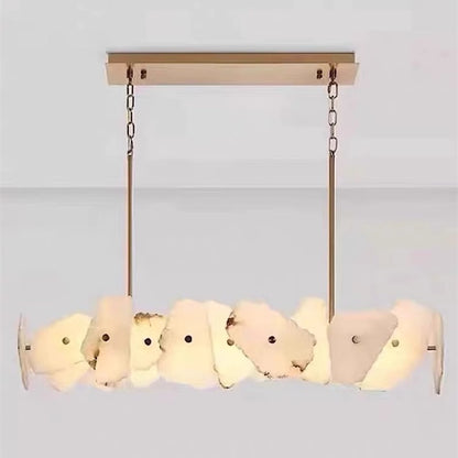 Natural Alabaster Pendant Light for Dining Room